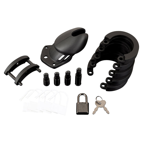 Silicone Chastity Cage Black