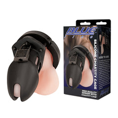 Silicone Chastity Cage Black