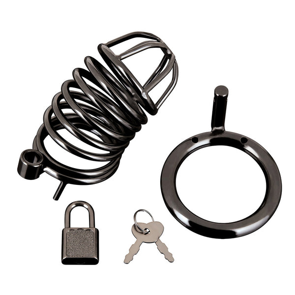 Deluxe Chastity Cage Black