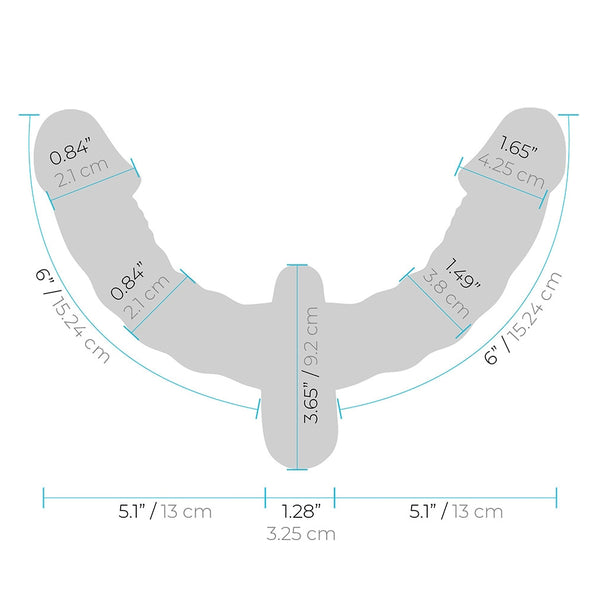 Pleasure For 2 Double-Ended Strap-On Purple