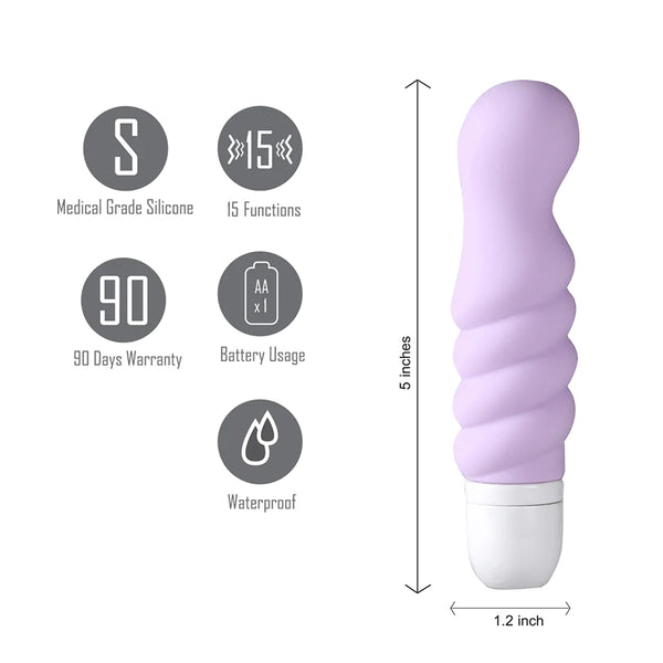 Maia Chloe Twissty 15-Function Mini Vibe Lavander
