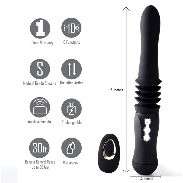 Maia Max USB Rechargable Silicone Thrusting Portable Love Machine