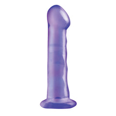 Basix Rubber Works 6.5&quot; Dong with Suction Cup Purple