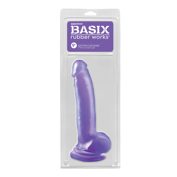 Basix Rubber Works 9&quot; Suction Cup Thicky Purple
