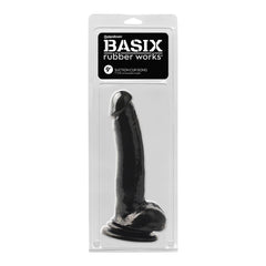 Basix Rubber Works 9&quot; Suction Cup Dong Black