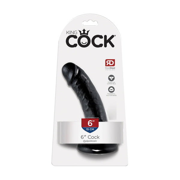 King Cock 6&quot; Cock Black