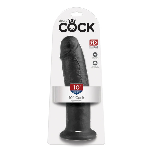 King Cock 10&quot; Cock Black