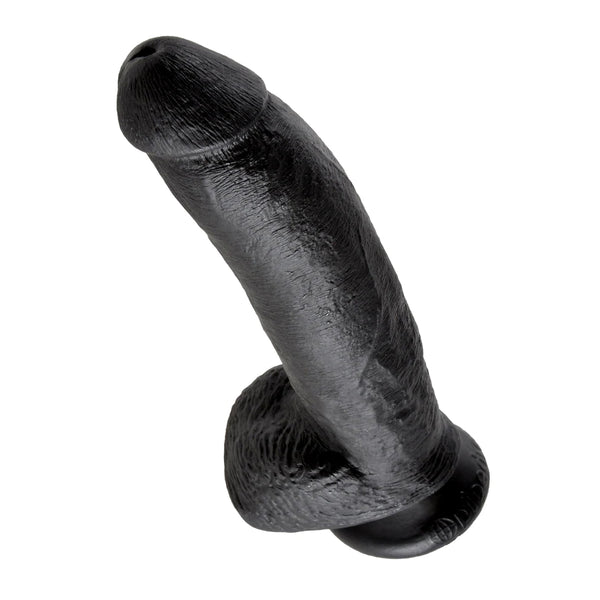 King Cock 9&quot; Cock with Balls Black