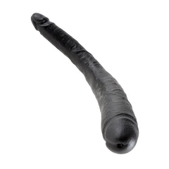 King Cock 16&quot; Tapered Double Dildo Black