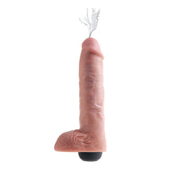 King Cock 11&quot; Squirting Cock w/ Balls Flesh