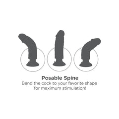 King Cock 9&quot; Vibrating Cock With Balls Black