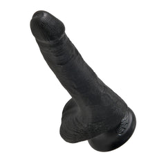 King Cock 6&quot; Cock With Balls Black