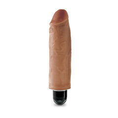 King Cock 6&quot; Vibrating Stiffy Tan