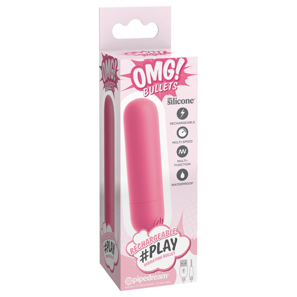 Omg! Bullets #Play Rechargeable Vibrating Bullet Pink