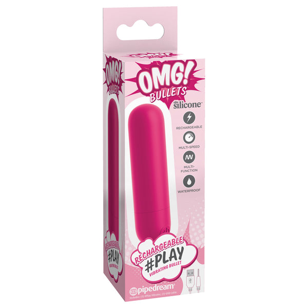 Omg! Bullets #Play Rechargeable Vibrating Bullet Fuchsia
