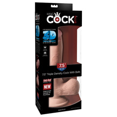King Cock Plus 7.5&quot; Triple Density Cock With Balls
