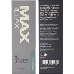 Max Relax Anal Desensitizer 1.2 oz.