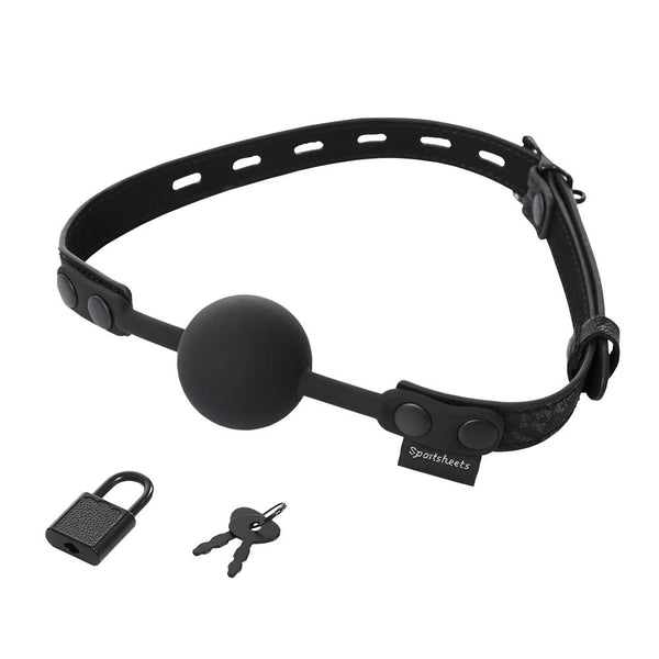 Sincerely Locking Lace Silicone Ball Gag