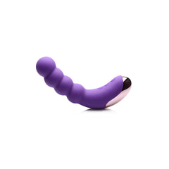 Silicone Beaded Vibrator Violet