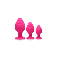 Swirlies Silicone Anal Trainer Set Magenta