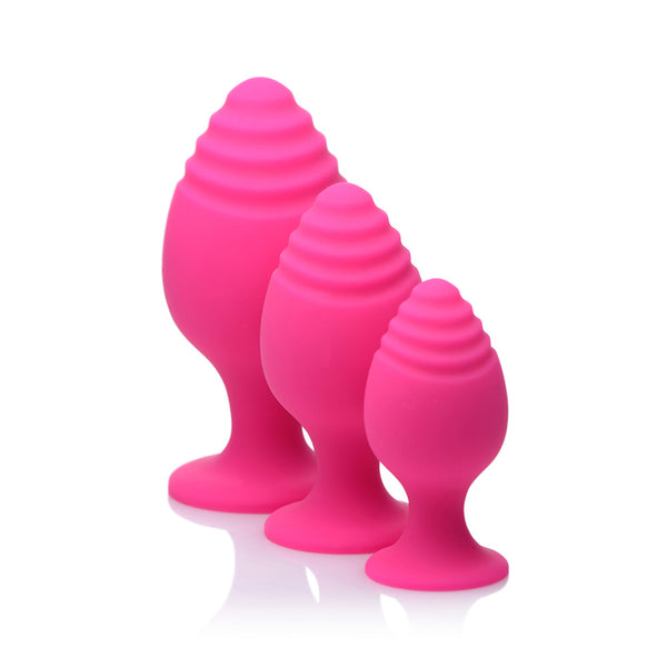 Swirlies Silicone Anal Trainer Set Magenta
