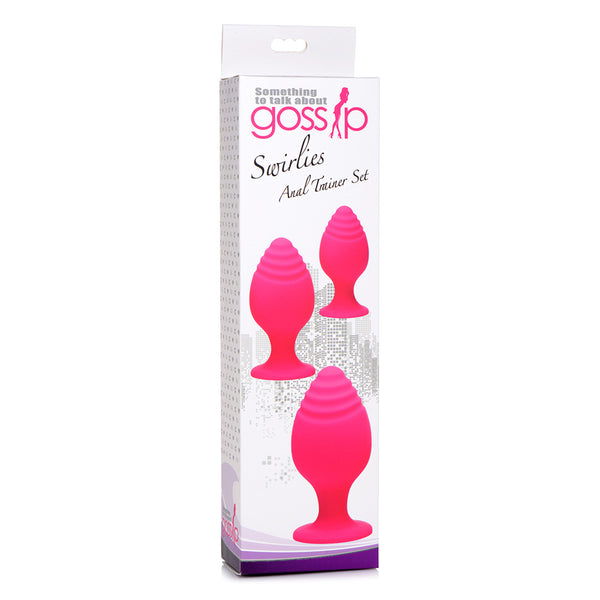 Swirlies Silicone Anal Trainer Set Magenta