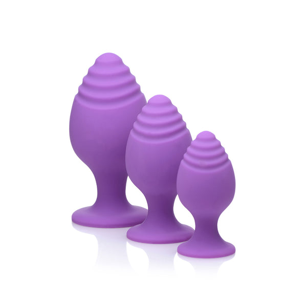 Swirlies Silicone Anal Trainer Set Violet