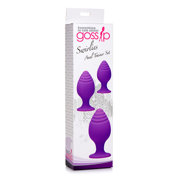 Swirlies Silicone Anal Trainer Set Violet
