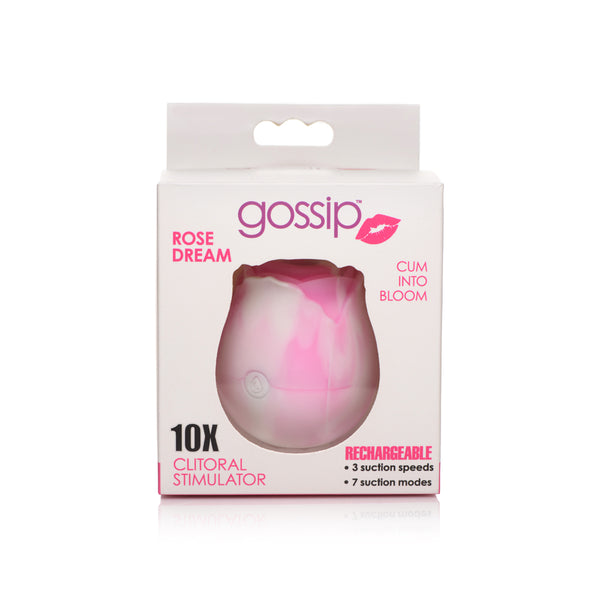 Gossip Rose 10X Silicone Suction Clit Stimulator Swirl