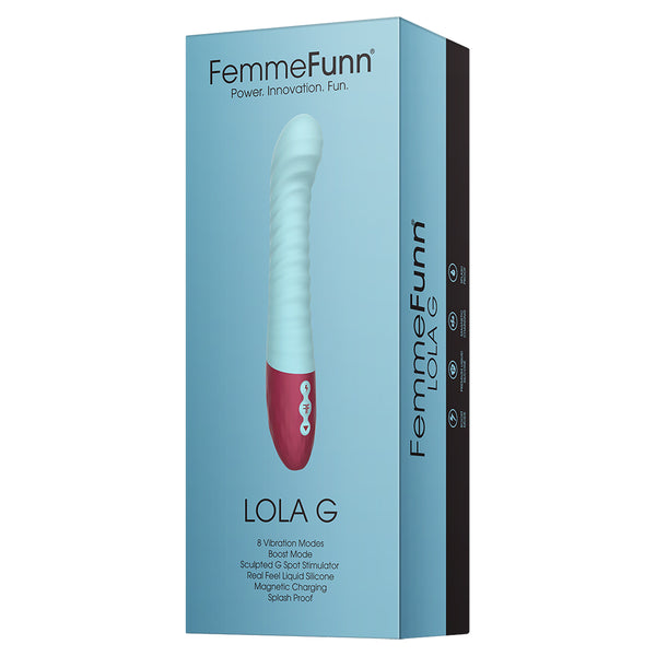 Lola G Double Layered G-Spot Vibrator Light Blue