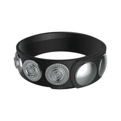 Rock Solid Silicone 5 Snap Black