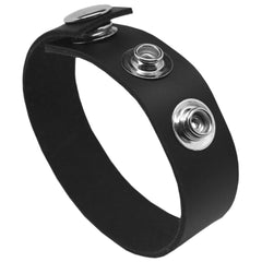 Rock Solid Leather 3 Snap Black
