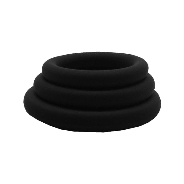 Rock Solid Tri-Pack Rubber Gasket Black