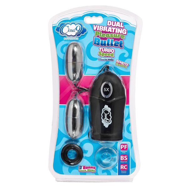 Cloud 9 Dual Egg Vibrator Black