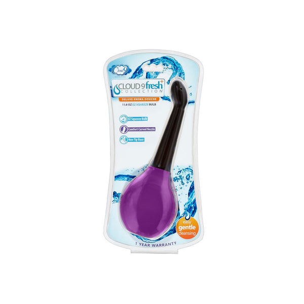 Cloud 9 Fresh + Deluxe Anal Soft Tip Enema Douche 11.8 oz. & 1 N oz.zle