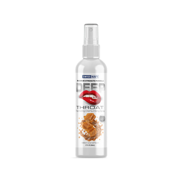Swiss Navy Deep Throat Spray Salted Caramel 2 oz.