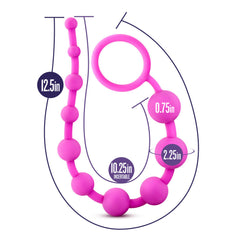 Luxe Silicone 10 Beads Pink