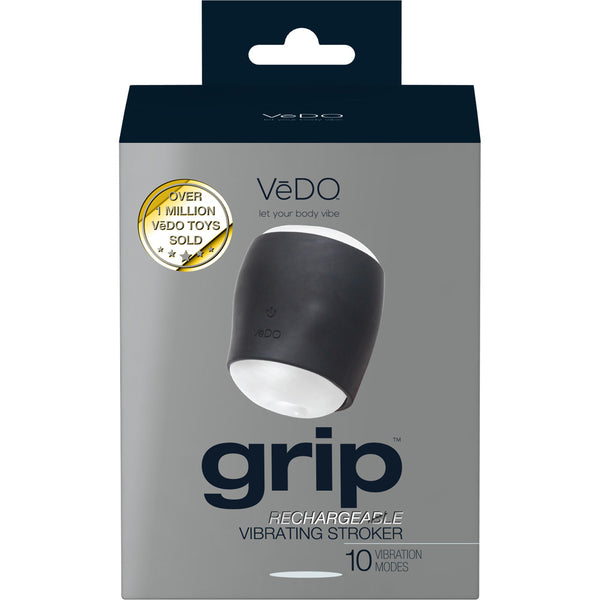 Grip Rechargeable Vibrating Sleeve Just Black