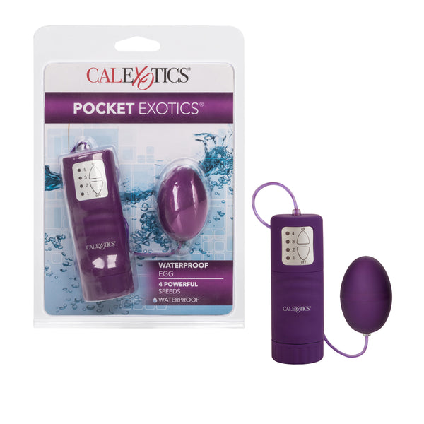 Pocket Exotics Waterproof Vibrating Egg Purple