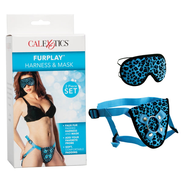 Furplay Harness & Mask Blue