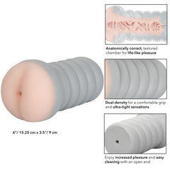 Ribbed Gripper Tight Ass Ivory