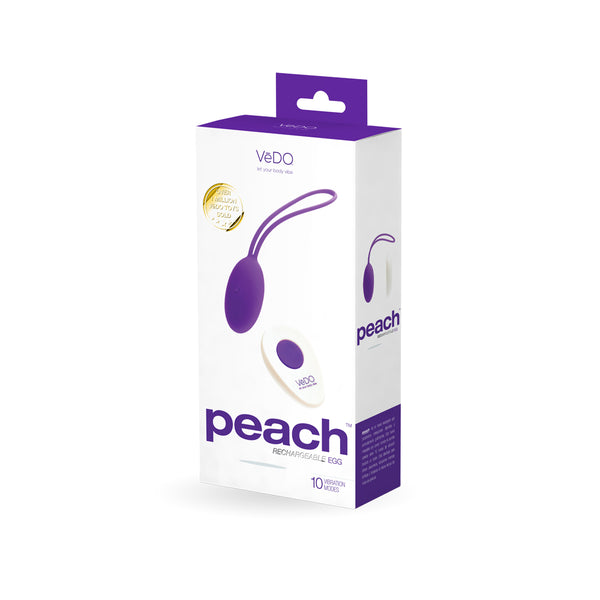 Peach Rechargeable Egg Vibe - Into You Indigo