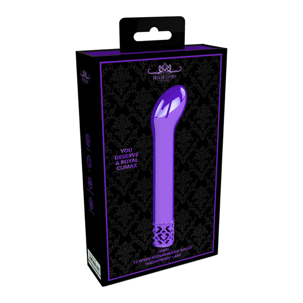 Royal Gems Jewel Rechargeable Abs Bullet Purple