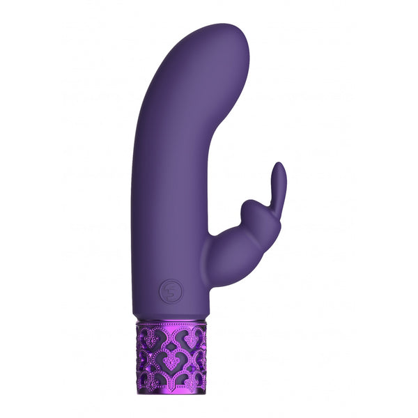 Royal Gems Dazzling Rechargeable Silicone Bullet Purple