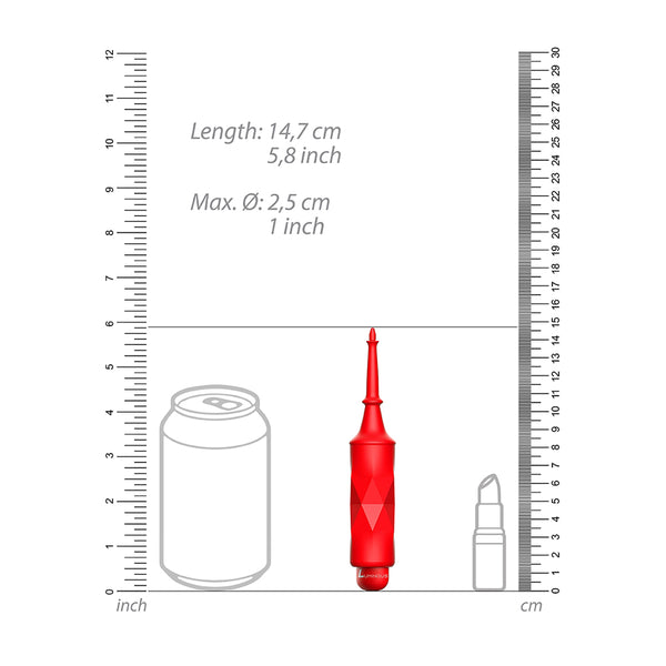 Luminous Circe Abs Bullet With Silicone Sleeve 10-Speeds Red