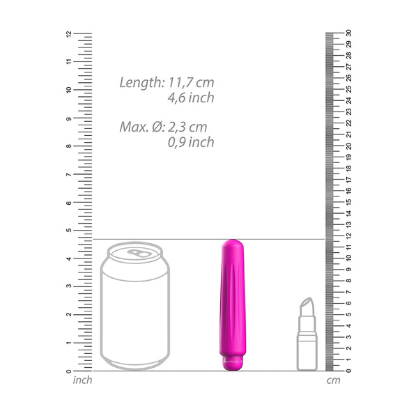 Luminous Delia Abs Bullet With Silicone Sleeve 10-Speeds Fuchsia