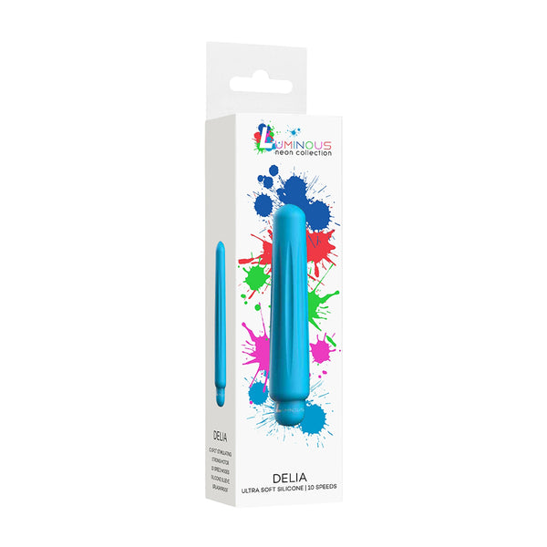 Luminous Delia Abs Bullet With Silicone Sleeve 10-Speeds Turquoise