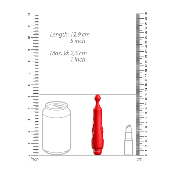 Luminous Dido Abs Bullet With Silicone Sleeve 10-Speeds Red