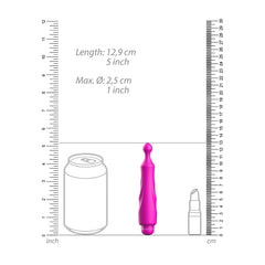 Luminous Dido Abs Bullet With Silicone Sleeve 10-Speeds Fuchsia