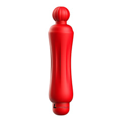 Luminous Demi Abs Bullet With Silicone Sleeve 10-Speeds Red